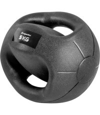 Medicīnas bumba ar rokturiem inSPORTline GrabMe 5kg