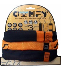 3 iepakojuma Oxford Comfy Union Jack daudzfunkcionālās šalles - Harley Davidson Colours