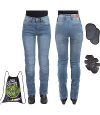 W-TEC Lustipa Sieviešu moto džinsi - Blue