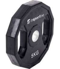 Gumijas pārklājumu svars 30mm inSPORTline Ruberton 5kg