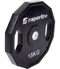 Rubber Coated Weight Plate inSPORTline Ruberton 15kg