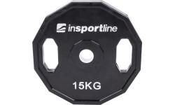 Rubber Coated Weight Plate inSPORTline Ruberton 15kg