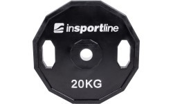 Rubber Coated Weight Plate inSPORTline Ruberton 20kg