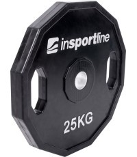 Rubber Coated Weight Plate inSPORTline Ruberton 25kg