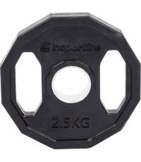Ar gumijas pārklājumu pārklāta olimpiskā svara plāksne inSPORTline Ruberton 2,5 kg 50 mm