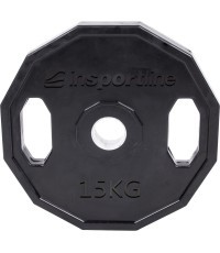 Gumijas pārklājums Olimpiskais svars 50mm inSPORTline Ruberton 15kg