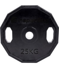 Rubber Coated Olympic Weight Plate inSPORTline Ruberton 25kg