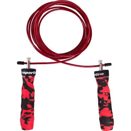 Adjustable Length Jump Rope With Bearings inSPORTline Jumpkamu - Red Camu