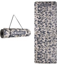 Exercise Mat inSPORTline Camu 173x61x0.4cm - Grey Camouflage