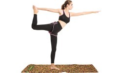 Exercise Mat inSPORTline Camu 173x61x0.4cm - Grey Camouflage