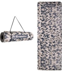Exercise Mat inSPORTline Camu 173x61x0.8 cm - Grey Camouflage