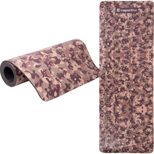 Vingrošanas paklājs inSPORTline Camu 173x61x0,8 cm - Brūns kamuflāžs