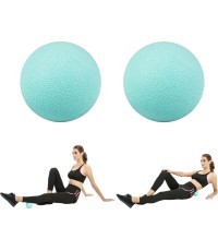 Masāžas bumbiņas inSPORTline Thera 9cm 2x0,4kg - Green