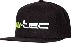 Кепка снепбэк W-TEC Russjack - Чёрный с зелёно-белым логотипом