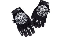 Motorcycle Gloves W-TEC Piston Skull - Black