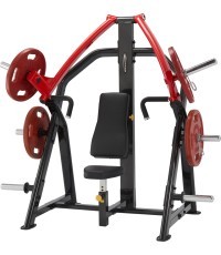 Наклонный станок для жима от груди Steelflex Plateload Line PSIP - Black-Red