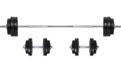 InSPORTline BS08 maināmo svaru hanteļu un stieņu komplekts 3-50 kg