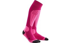 Sieviešu kompresijas slēpošanas zeķes CEP Thermo - Pink/Fluo Pink