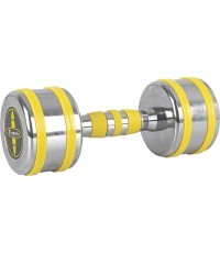 Хромированная гантель inSPORTline Yellsteel 6 кг