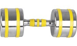 Хромированная гантель inSPORTline Yellsteel 12 кг