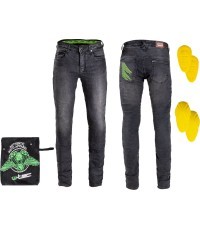 Vīriešu moto džinsi W-TEC Leonard - Black