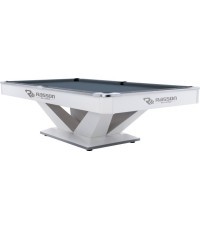 Biljarda galds Rasson Victory II Plus, Pool, balts, 9 ft, Simonis 760 zilgani zaļš