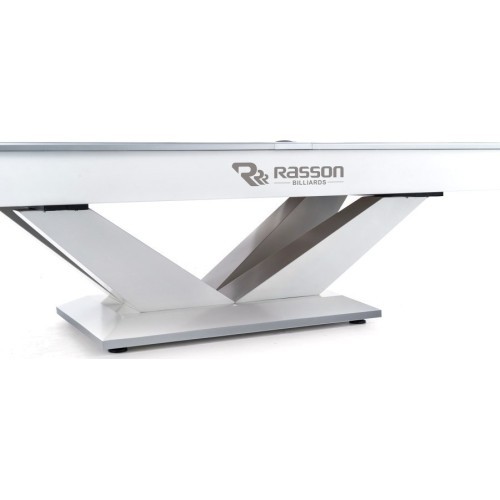 Biljarda galds Rasson Victory II Plus, Pool, balts, 9 ft, Simonis 760 zilgani zaļš