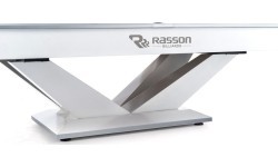 Biljarda galds Rasson Victory II Plus, Pool, balts, 9 ft, Simonis 760 zilgani zaļš