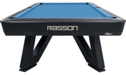 Billiard Table, Pool, Rasson Wolf, 9 ft. (Fuß), schwarz, EPBF pocket size, Simonis 760 yellow green