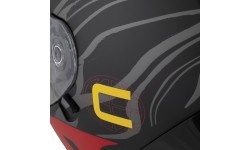 Мотошлем Cassida Orbit Multivers матовый черный/красный/серый/желтый