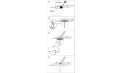 Plūmju Jupitera šūpoles, zilas