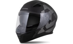 Motocikla ķivere Cassida Orbit Grind matēti melna/pelēka