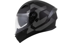 Motocikla ķivere Cassida Orbit Grind matēti melna/pelēka