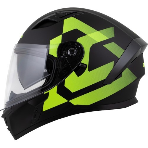 Motorcycle Helmet Cassida Orbit Grind Matte Black/Fluo Yellow