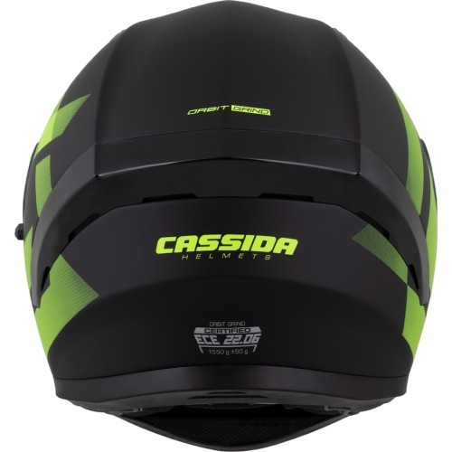 Motorcycle Helmet Cassida Orbit Grind Matte Black/Fluo Yellow