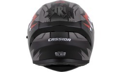 Мотошлем Cassida Orbit StriX красный/серый/белый/черный