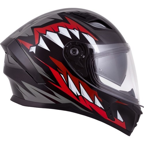 Motorcycle Helmet Cassida Orbit StriX Red/Gray/White/Black