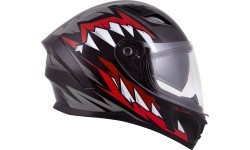 Motorcycle Helmet Cassida Orbit StriX Red/Gray/White/Black
