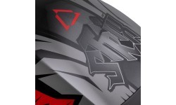 Motocikla ķivere Cassida Orbit StriX sarkana/pelēka/balta/melna