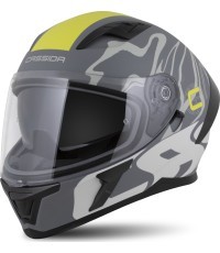 Motorcycle Helmet Cassida Orbit Multivers Matte Gray/Light Gray/Fluo Yellow/Black