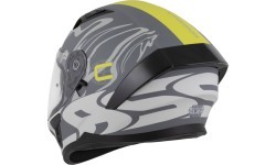 Motorcycle Helmet Cassida Orbit Multivers Matte Gray/Light Gray/Fluo Yellow/Black