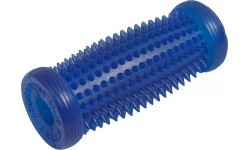 YATE Massage roller with spikes 15 cm hollow with hole blue