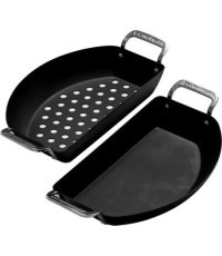 Oglekļa tērauda pannu komplekts Kamado Joe, 2 gab.
