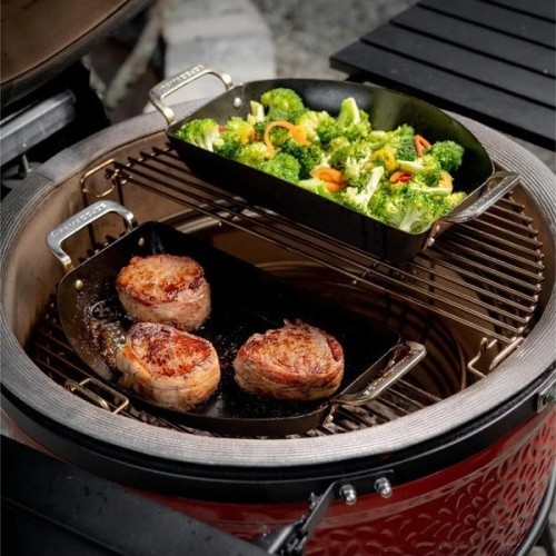 Oglekļa tērauda pannu komplekts Kamado Joe, 2 gab.