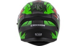 Motorcycle Helmet Cassida Orbit StriX Red/Green/Gray/White/Black