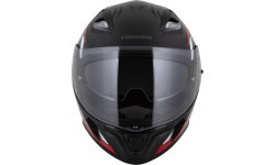 Motocikla ķivere Cassida Orbit StriX sarkana/zaļa/pelēka/balta/melna