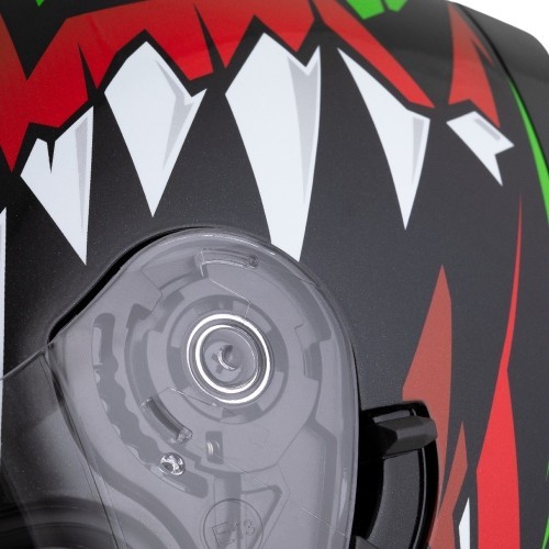 Motorcycle Helmet Cassida Orbit StriX Red/Green/Gray/White/Black