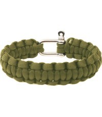 Браслет из парашютной веревки Highlander, металлическая застежка, олива