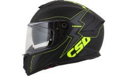 Motocikla ķivere Cassida Integral GT 2.1 Flash matēti melna / fluorescējoši dzeltena / tumši pelēka