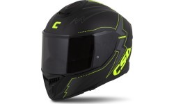 Motorcycle Helmet Cassida Integral GT 2.1 Flash Matte Black/Fluo Yellow/Dark Gray